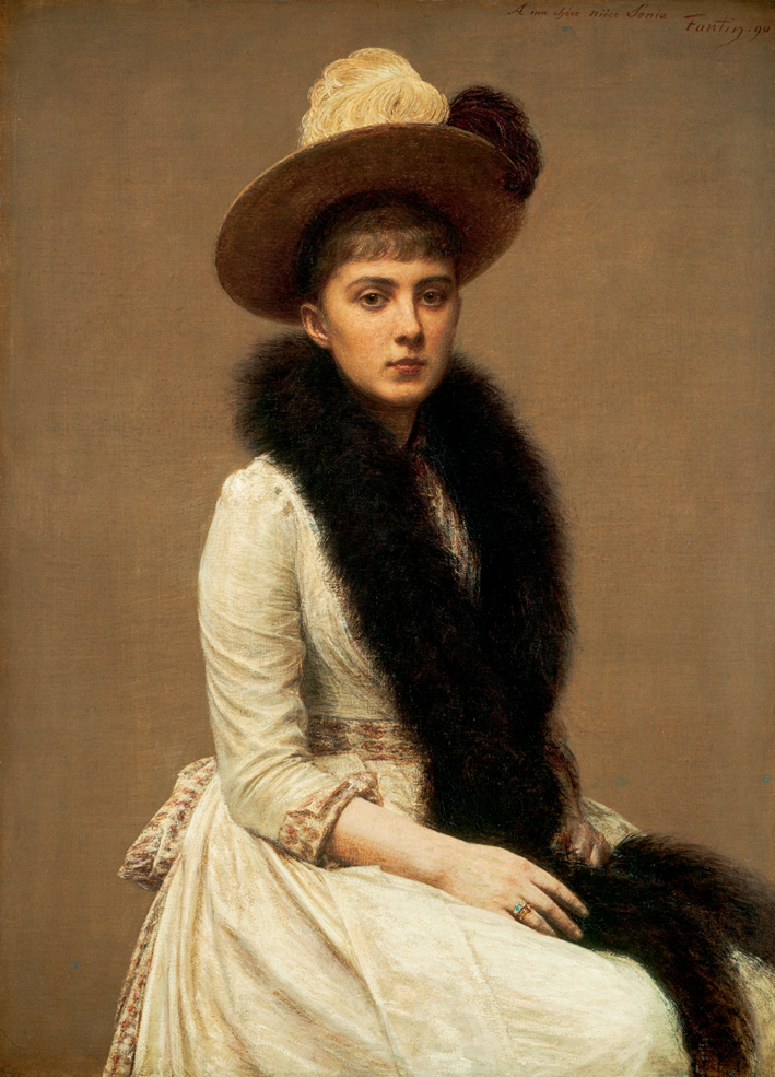  方丹·拉图尔 Fantin-Latour 索尼娅的肖像 Portrait of Sonja